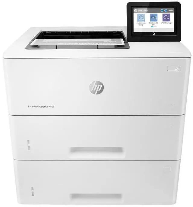Main image of HP LaserJet Enterprise M507x Laser Printer, Black And White Mobile Print Up to