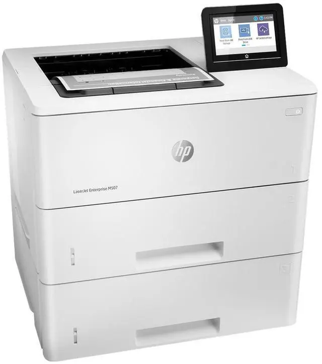 Alt view image 6 of 7 - HP LaserJet Enterprise M507x Laser Printer, Black And White Mobile Print Up to