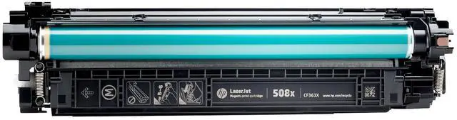 Main image of HP 508X High Yield Magenta Original LaserJet Toner Cartridge, ~9,500 pages,