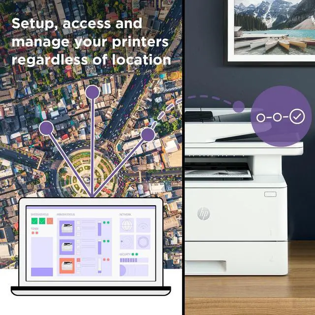 Alt view image 5 of 7 - HP LaserJet Pro MFP 4101fdw Laser Printer, Black And White Mobile Print, Copy,