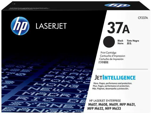 Main image of HP 37A Black Original LaserJet Toner Cartridge, ~11,000 pages, CF237A