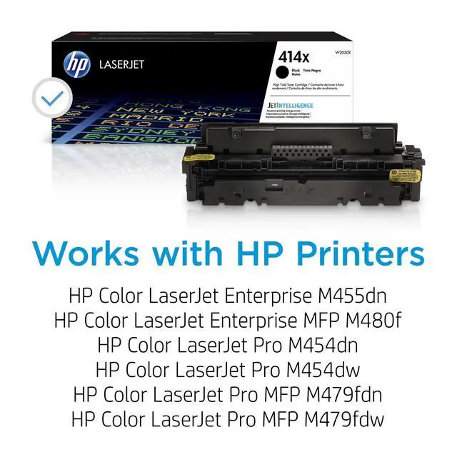 Alt view image 2 of 7 - HP 414X High Yield Black Original LaserJet Toner Cartridge, ~7,500 pages, W2020X
