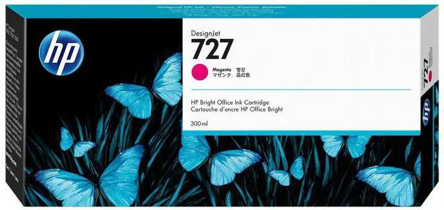 Main image of HP 727 300-ml Magenta DesignJet Ink Cartridge, F9J77A