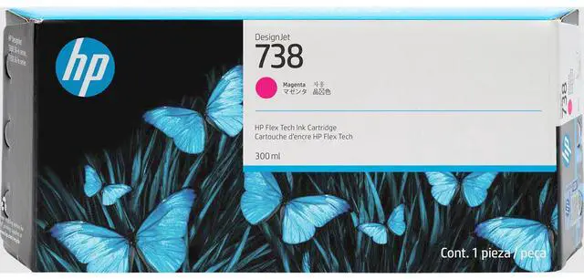 Main image of HP 738 300-ml Magenta DesignJet Ink Cartridge, 676M7A