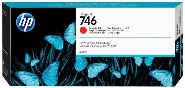 Main image of HP 746 300-ml Chromatic Red DesignJet Ink Cartridge, P2V81A