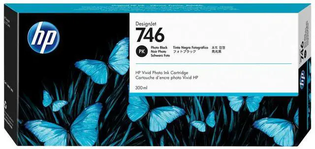 Main image of HP 746 300-ml Photo Black DesignJet Ink Cartridge, P2V82A