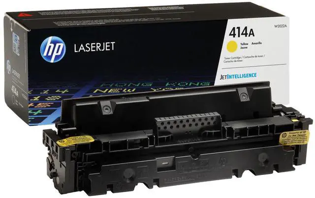 Alt view image 3 of 7 - HP 414A Yellow Original LaserJet Toner Cartridge, ~2,100 pages, W2022A