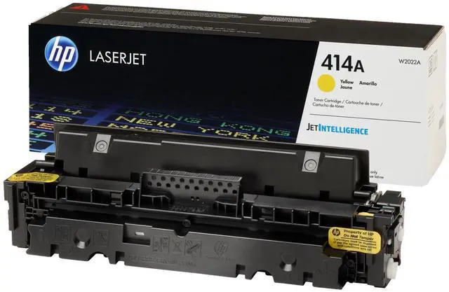 Alt view image 2 of 7 - HP 414A Yellow Original LaserJet Toner Cartridge, ~2,100 pages, W2022A