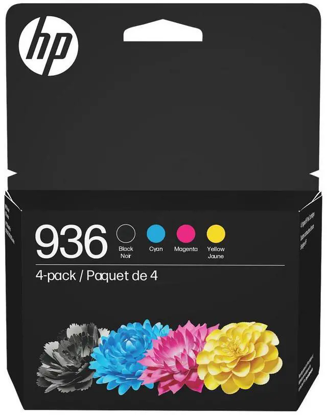 Main image of HP 936 CMYK Original Ink Cartridge 4-Pack, ~1,250 pages, 6C3Z5LN