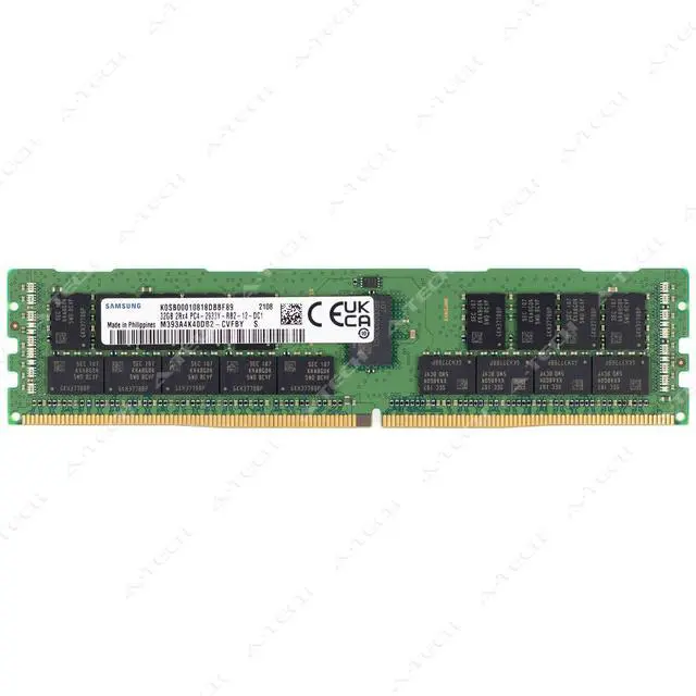 Main image of (NOT FOR HOME PC!) Samsung 32GB DDR4 2933MHz PC4-23400 ECC RDIMM Server Memory RAM M393A4K40DB2-CVF