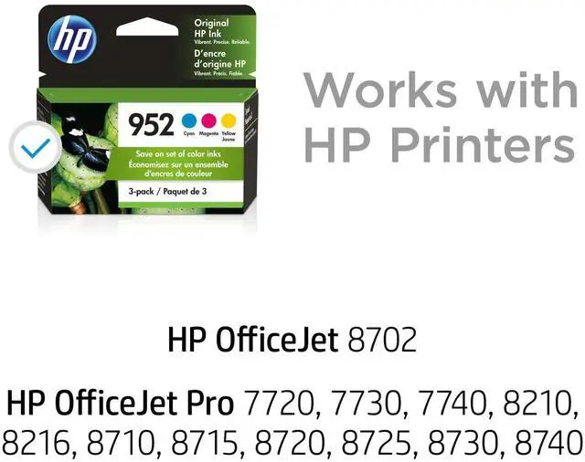 Alt view image 3 of 7 - HP 952 Black Original Ink Cartridge, ~900 pages, F6U15AN#140