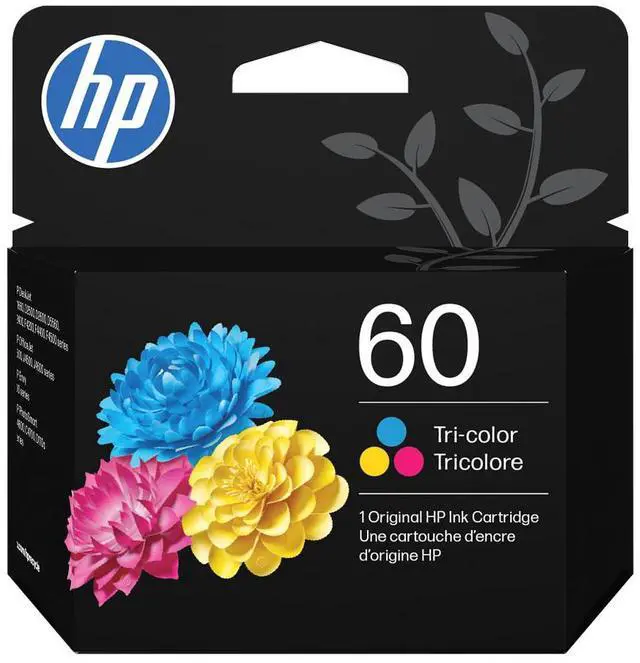 Main image of HP 60 Tri-color Original Ink Cartridge, ~165 pages, CC643WN#140