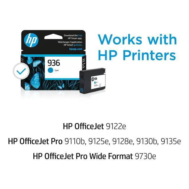 Alt view image 4 of 6 - HP 936 Cyan Original Ink Cartridge, ~800 pages, 4S6U9LN