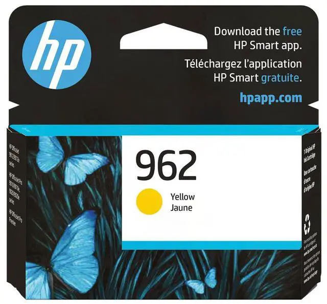 Main image of HP 962 Yellow Original Ink Cartridge, ~700 pages, 3HZ98AN#140