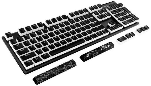 Alt view image 3 of 7 - HyperX Pudding Keycaps 2 - Full Key Set - PBT - Black (US Layout)