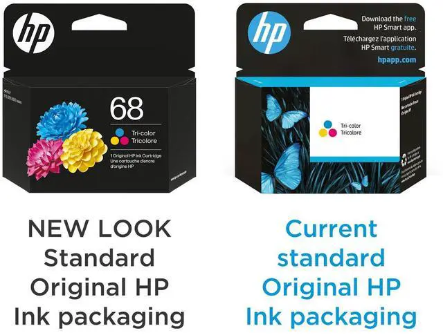 Alt view image 4 of 7 - HP 68 Tri-color Original Ink Cartridge, ~120 pages, 7FP20TN