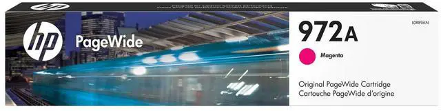 Main image of HP 972A Magenta Original PageWide Cartridge, ~3,000 pages, L0R89AN