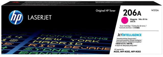 Main image of HP 206A Magenta Original LaserJet Toner Cartridge, ~1,250 pages, W2113A