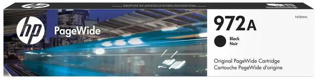 Main image of HP 972A Black Original PageWide Cartridge, ~3,500 pages, F6T80AN
