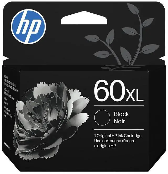 Main image of HP 60XL High Yield Black Original Ink Cartridge, ~600 pages, CC641WN#140