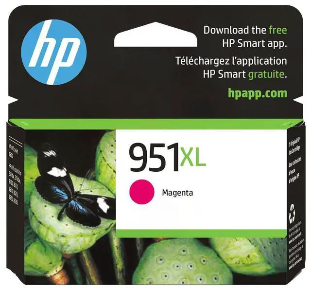 Main image of HP 951XL High Yield Magenta Original Ink Cartridge, ~1,500 pages, CN047AN#140