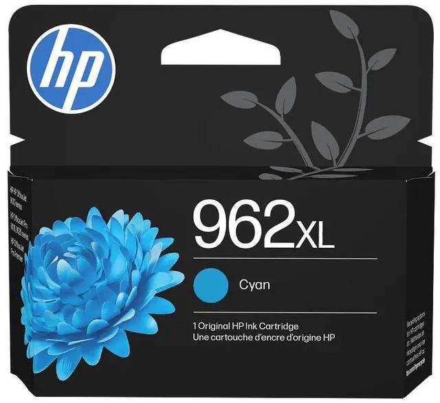 Main image of HP 962XL High Yield Cyan Original Ink Cartridge, ~1,600 pages, 3JA00AN#140