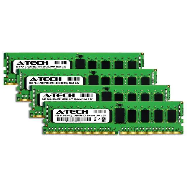 Alt view image 2 of 2 - 32GB 4x 8GB PC4-2133 RDIMM Dell Precision T7810 T7910 T5810 Memory RAM