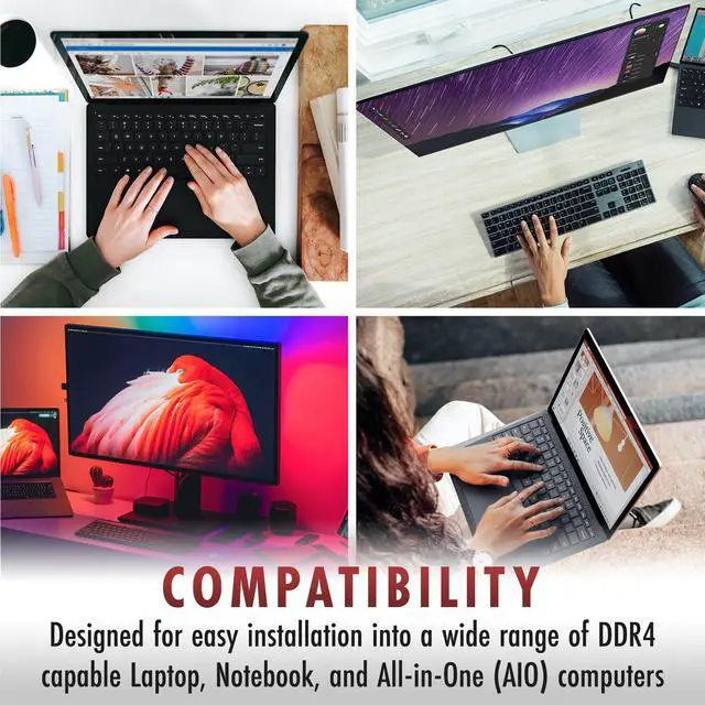 Alt view image 3 of 4 - 16GB 2x 8GB DDR4-3200 Lenovo ThinkCentre M60q Chromebox neo 50q Gen 4 Memory RAM