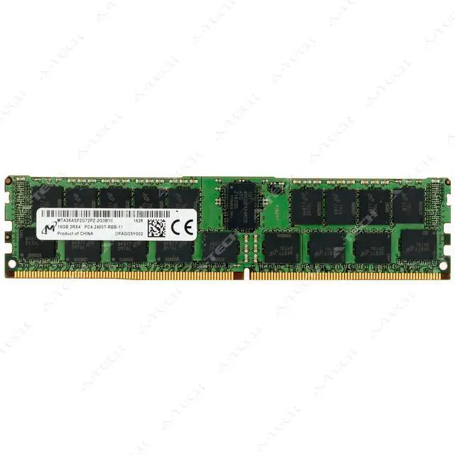 Main image of Micron 16GB DDR4-2400 PC4-19200 RDIMM Server Memory RAM (MTA36ASF2G72PZ-2G3B1)