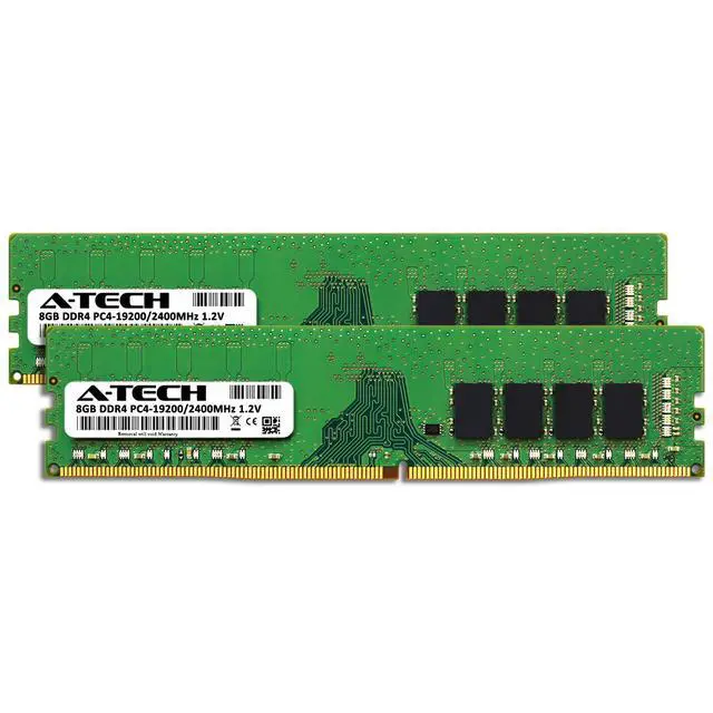 Alt view image 2 of 6 - A-Tech 16GB 2x 8GB DDR4 2400 PC4-19200 Desktop 288-Pin DIMM Memory RAM Kit 16G
