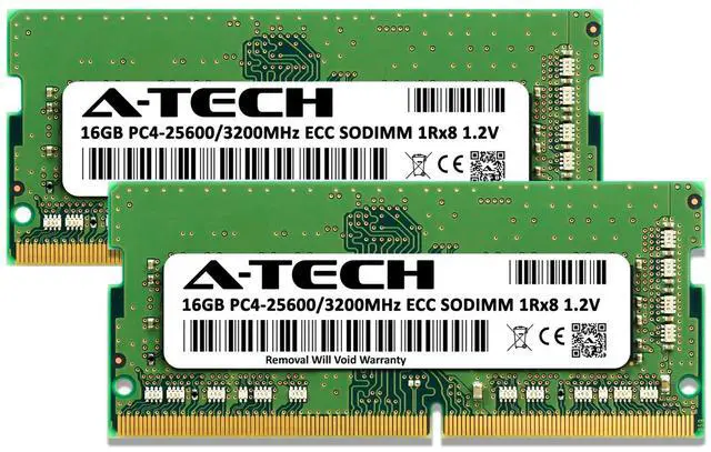 Alt view image 2 of 4 - (NOT FOR HOME PC!) 32GB 2x 16GB PC4-3200 ECC SODIMM Synology DiskStation DS1823xs+ Memory RAM