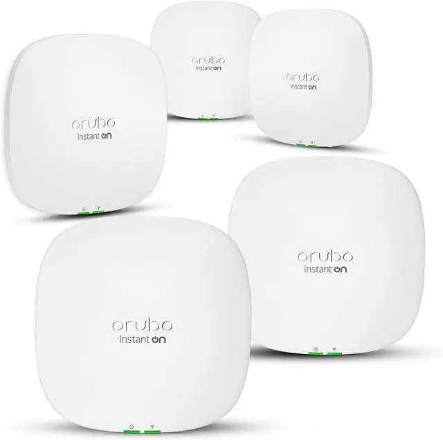 Main image of HPE Instant On AP25 .11ax 4x4 Wi-Fi Access Point US Model (Pack of 5) R9B27A