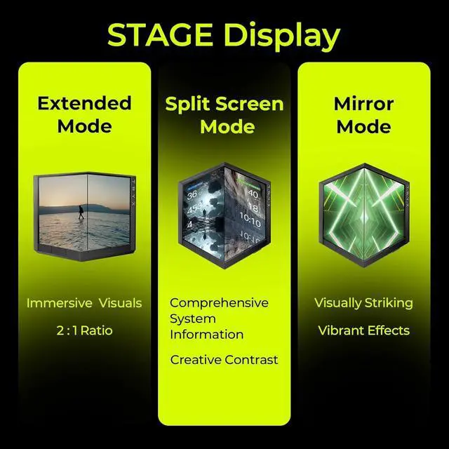 Alt view image 4 of 7 - TRYX Stage ARGB 360mm AIO Screen3D Display Modes Asetek 7th GenV2 (Black)
