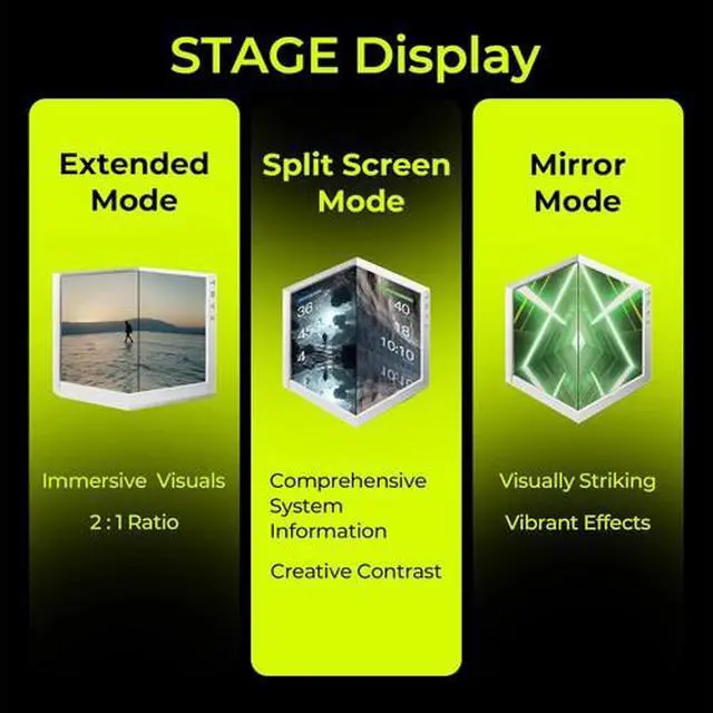 Alt view image 4 of 7 - TRYX Stage ARGB 360mm AIO Screen3D Display Modes Asetek 7th GenV2 (White)