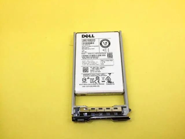 Main image of (NOT FOR HOME PC!) NF76W Dell 1.6TB SAS 12Gb/s Mixed Use 2.5in SSD 0NF76W HUSMM1616ASS205
