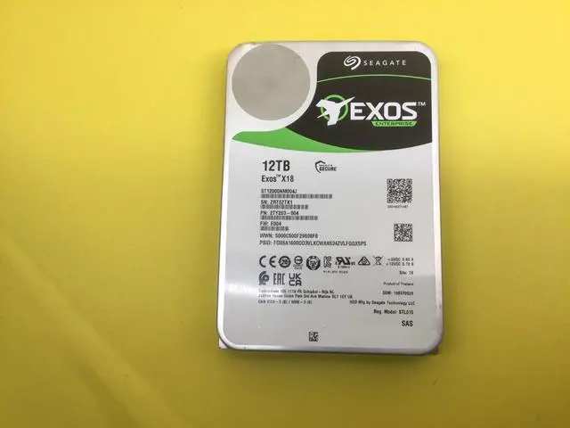 Main image of (NOT FOR HOME PC!) Seagate Exos X18 12TB 7.2K SAS 12Gb/s 256MB 3.5'' 512e/4Kn HDD ST12000NM004J