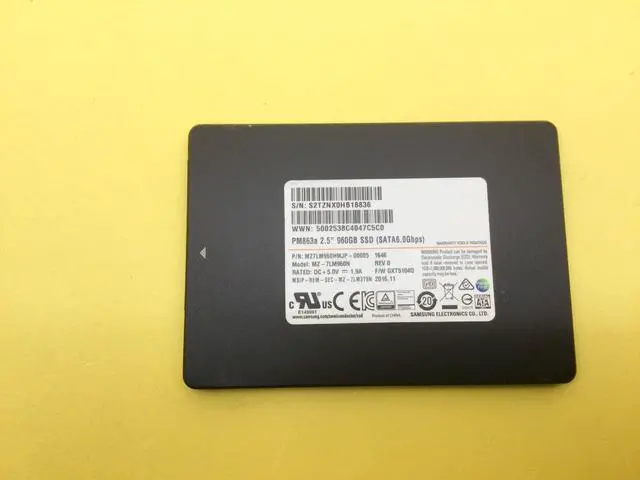 Alt view image 2 of 7 - MZ-7LM960N Samsung PM863a Series 960GB SATA 6Gbps 2.5" Internal SSD MZ7LM960HMJP