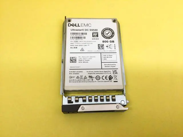 Main image of (NOT FOR HOME PC!) 6VJC9 Dell 800GB SAS 12Gbps Mixed Use 2.5in 512e SSD 06VJC9 WUSTR6480BSS200