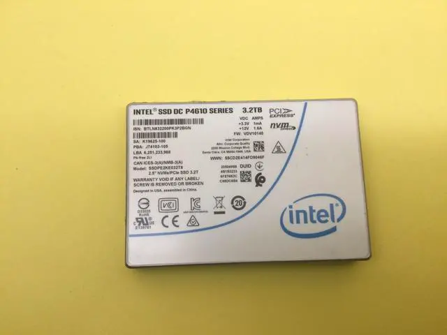 Main image of Intel DC P4610 Series 3.2TB PCIe 3.1 x4 NVMe 2.5'' U.2 SSD SSDPE2KE032T8