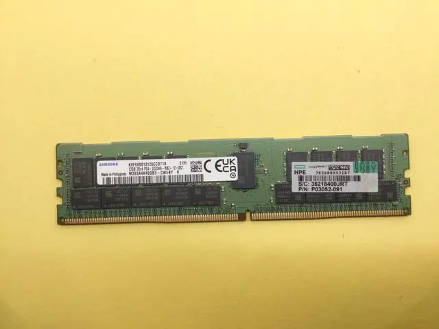 Alt view image 2 of 5 - P03052-091 HPE 32GB(1X32GB) 2Rx4 PC4-2933Y-R DDR4 Server Memory P00924-B21