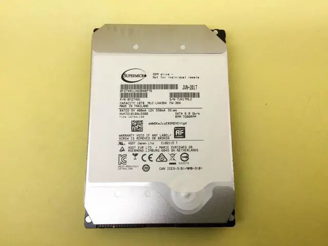 Alt view image 2 of 2 - WD HGST DC HC510 10TB 6Gb/s 7.2K RPM 3.5" SATA HDD HUH721010ALE600