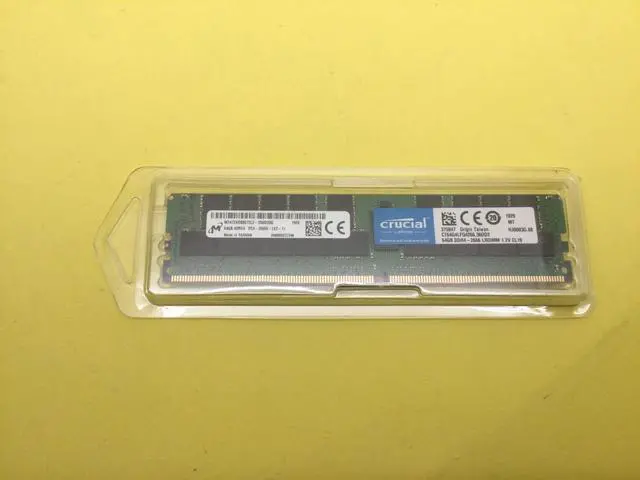 Alt view image 4 of 4 - MICRON 64GB 4DRX4 PC4-2666V DDR4 SERVER MEMORY MTA72ASS8G72LZ-2G6D2