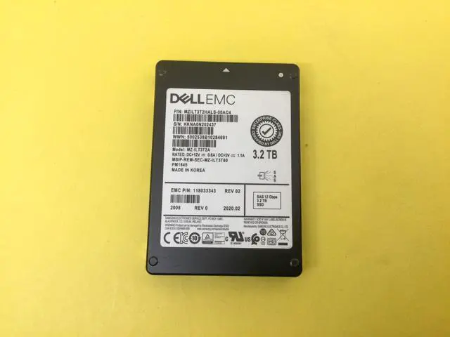 Alt view image 2 of 3 - (NOT FOR HOME PC!) MZ-ILT3T2A Samsung PM1645 3.2TB SAS 12Gb/s 2.5in SSD EMC 118033343 118033344