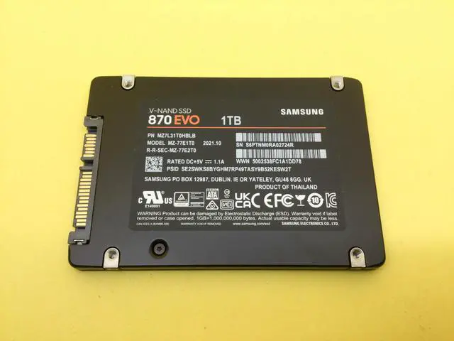 Main image of SAMSUNG 870 EVO 1TB 2.5-Inch SATA III Internal SSD MZ-77E1T0