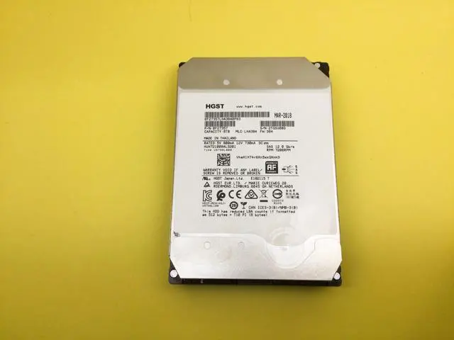 Main image of (NOT FOR HOME PC!) HGST 8TB 7.2K SAS 12Gb/s 3.5in HDD HUH721008AL5201