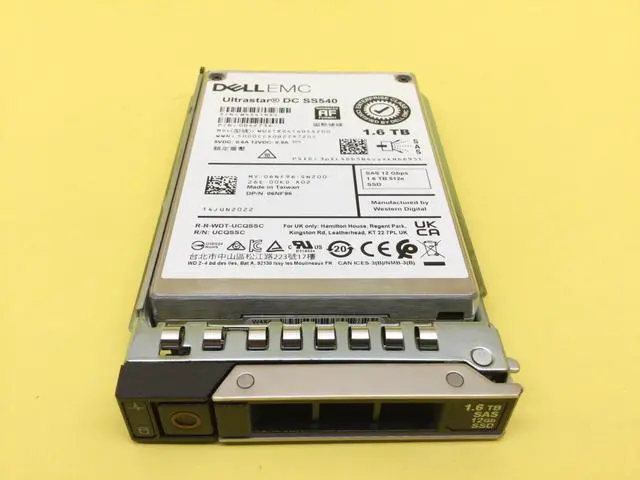 Alt view image 2 of 3 - (NOT FOR HOME PC!) 6NF96 Dell 1.6TB SAS 12Gb/s Mix Use 2.5in SSD 06NF96 WUSTR6416BSS200