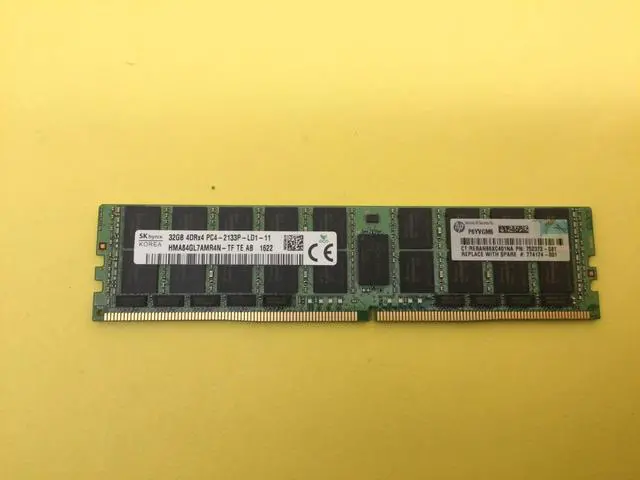 Alt view image 2 of 5 - 752372-081 HP 32GB 4DRx4 PC4-2133P-L Server Memory 774174-001 726722-B21