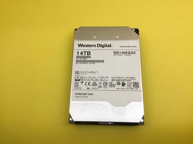 Alt view image 2 of 3 - Western Digital 14TB 5400 RPM SATA 6Gb/s 3.5'' HDD WD140EDGZ
