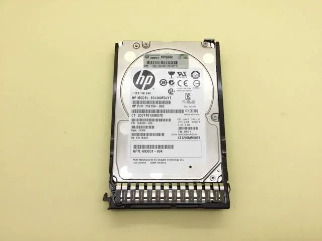 Main image of (NOT FOR HOME PC!) HP 718162-B21 1.2TB 6G SAS 10K 2.5in DP ENT SC HDD 718292-001