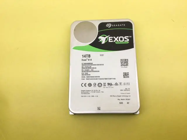 Alt view image 2 of 3 - (NOT FOR HOME PC!) Seagate Exos X14 14TB 7.2K SAS 12Gbps 3.5in 512e HDD ST14000NM0048
